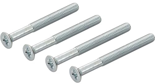 Hoppe Vis pour portes coulissantes – Kit de montage de ferrures de porte coulissante – 4 x vis cruciformes à tête fraisée, acier galvanisé