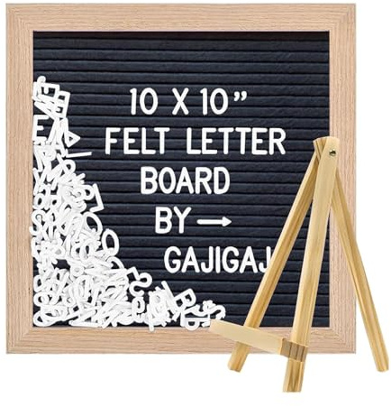 Filz Briefbrett | Kleine Filz Message Board | Stabile quadratische Buchstabentafel | Modische Dekoration für Zuhause, Arbeit, Muttertag, Geburtstag