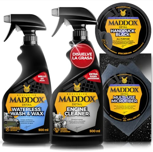 Maddox Detail Kit completo per la cura e la manutenzione dell'auto, pulizia del motore, lavaggio a secco e dettagli profondi.