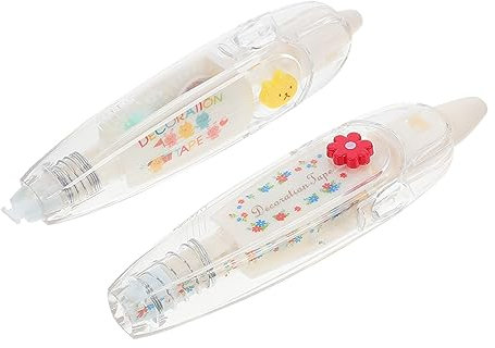 SEWACC 8 Stk Spitzen-korrekturband Kinder Cartoon Gemusterte Bänder Mini- Aufkleber Diy Liefert Pflanzenband Dekorative Bänder Dekoratives Klebeband Für Diy Radiergummi Plastik
