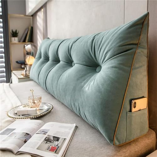Rückenstützkissen Rückenkissen Bett Lesekissen Für Bett Und Sofa Rückenkissen Keilkissen Sofa Bettkissen Rückenlehne,08,60x50x20cm