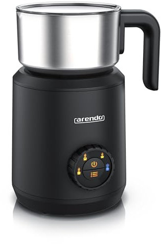 Arendo - Montalatte a induzione - Montalatte elettrico a induzione senza bruciatura - fino a 400 ml - Schiuma di latte calda e fredda - 4 temperature - Milk Spugna Caffè Latte Cappuccino