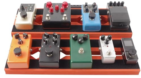 Pedalbrett Gitarreneffekte, Bass -Pedalboard Pedalplatine ohne Schlupf | Tragbarer Bass -Effekt -Befestigung, leichte Gitarrenvorräte für Show, Partys