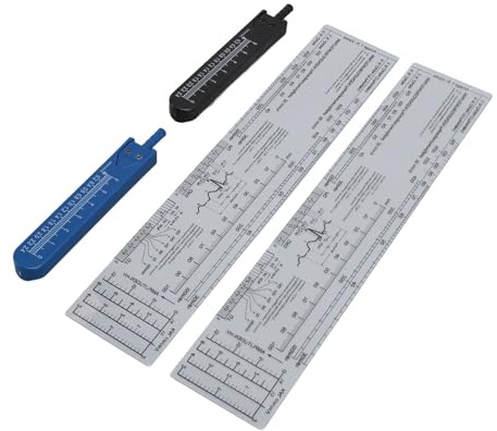 RIZGHWOY 2 étriers EKG, combinés avec règles de mesure, pour électrocardiographie de base en plastique