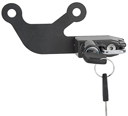 ERYUE Antivol de Casque Haute Résistance, Antivol de Casque Pratique en Alliage D'aluminium pour 650 Z 650, Bleu pour les Amateurs Moto (Noir)