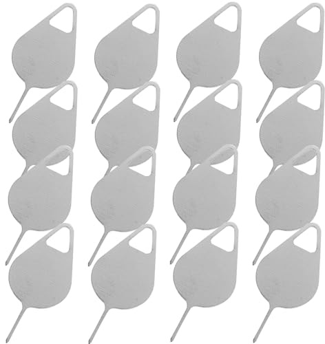 Didiseaon 100 Pezzi Ago per Rimozione Scheda Sim in Acciaio Inossidabile Foro per Appendere Strumento per Espulsione Vassoio Sim per Cellulari Colore Casuale