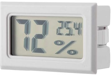 Thermomètre hygromètre numérique intégré, moniteur d'humidité précis, indicateur de température rapide avec sonde intégrée(blanc)