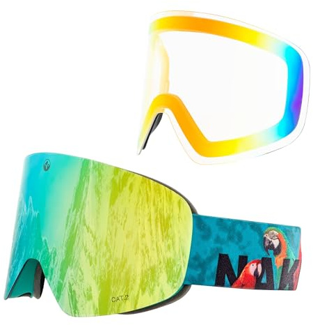 NAKED Optics Skibrille Männer, Ski Brille Frauen