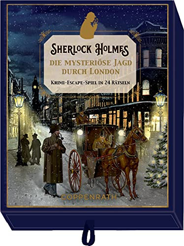 Schachtelspiel – Sherlock Holmes: Die mysteriöse Jagd durch London - Krimi-Escape-Spiel in 24 Rätseln