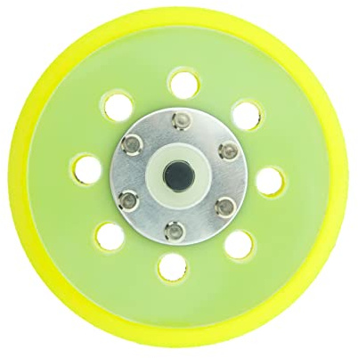 SabreCut 1pc OSSCDA005 125mm 8 Hole Plato lijadora Profesional | Compatible con Dual Action Sanders, medium velcro pad holds abrasives securely para consistent sanding