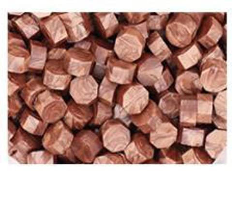 Lot de 100 à 105 pastilles de cire à cacheter rétro - 6 couleurs - Perles / particules / bandes de cire bronzante - 30 g - Couleur 8