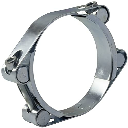 AERZETIX - C63765 - Collier de serrage à tourillon double 90-100 mm - largeur de la bande 24 mm - en acier zingué - couleur argent - pompage irrigation chimie tuyau conduit d'air comprimé