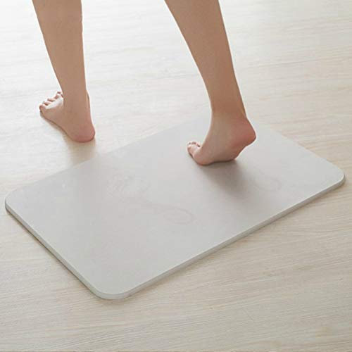 TOPINCN Tappetino da Bagno in Lastra di Pietra Assorbente, Ad Asciugatura Rapida, Sottile Tappeti Super