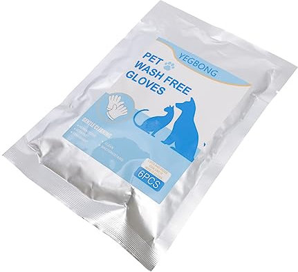 Pet Cleaning Gloves for Cats and Dogs, Portable Grooming and Massaging, 6