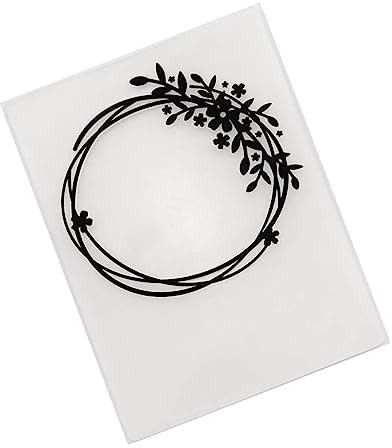 STOBOK Kunststoff Prägevorlage Em032 für Scrapbooking und Papierkunst | Einfach zu Verwenden, Selbstgemacht Schablone für Basteldekoration, Geeignet für Album Projekte