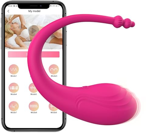 TYDAY Vibrationseier für Frauen, Vibro ei Vibratoren für Sie Klitoris und G-punkt mit App and Bluetooth Remote Control Vibratoren mit 9 Vibrationsmodi Sex Spielzeug für Paare