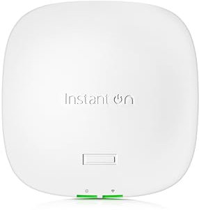 HPE Networking Instant On Access Point AP21 2x2 WiFi 6 Indoor Wireless Access Point | Single-Room, Secure, Smart Mesh Support | Power Source Not Included | RW rest-of-world Model (S1T09A)