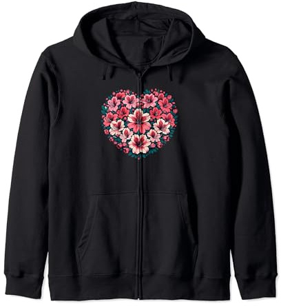 Azalea Bush Flowers Art Azalea flower Zip Hoodie