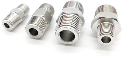 M8 M10 M12 M14 M16 M18 M20 M22 Metric Thread 304 Stainless Steel Hex Nipple High Pressure Pipe Fitting Adapter Coupling OSBCMZGE(M12x1.25)