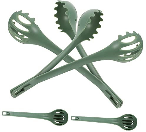 MAGICLULU 4pcs Egg Tongs Multifunctional Kitchen Clamp for Spaghetti Pasta Salad Cooking Boiling Egg Food Serving Manual Use