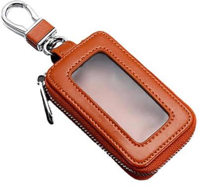 Funda para llavero de coche - Funda protectora de cuero para llaves, soporte para llavero inteligente para control remoto de coche | Cubierta para llave segura y duradera con control de ventana para p