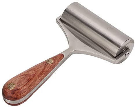 ANKROYU Rodillo de presión de cuero, rodillo de laminación de pegamento de cuero, herramienta de laminación de pegamento, rodillo de sello de cuero, rodillo de presión manual de