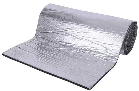 Thermique Isolation Tapis D'isolation Phonique 50 Cm X 100 Cm X 10 Mm pour Capot Moteur Voiture Mur Porte Absorption Acoustique Insonorisant Insonorisant Mousse