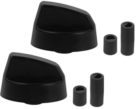 Warmhm Ersatzknöpfe Herd und Backofen mit Adaptern Drehbare Steuerknöpfe für Gasherd Elektroherd und Kochfeld Einfache Installation Pflegeleichtes Design