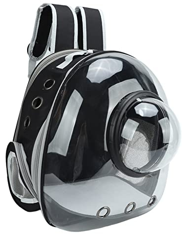 HPZIHUIT Katzenträger Bubble Rucksack tragbarer Reisen atmungsaktives transparentes Haustier -Rucksack für kleine Haustiere