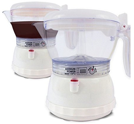 SILVANO Cafetera Microondas Individual Lavable 1-2 Taza Filtro Reutilizable Café en 3min