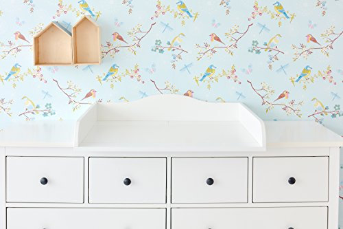 KraftKids Wickelaufsatz weiß passend für breite HEMNES bis 160 cm breit mit Blende