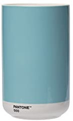 PANTONE Vase décoratif en Porcelaine avec boîte Cadeau, 1 Litre, Bleu Clair 550