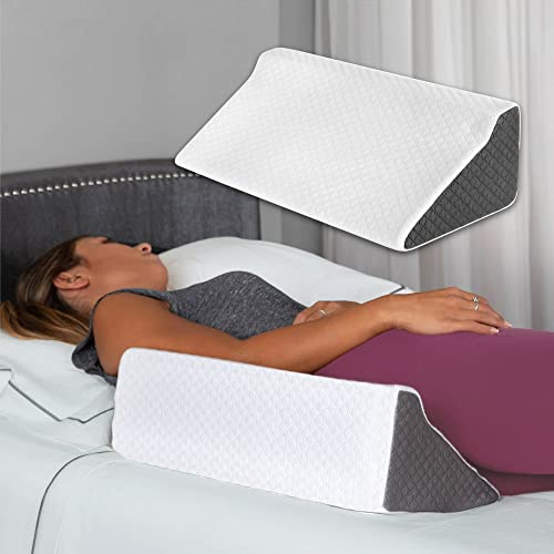 Kölbs Coussin de Coin latéral pour Dormir | Coussin de Dos en Jacquard élégant | Oreillers cale pour après Une Chirurgie, oreillers pour Personnes Dormant sur Le côté | Cale de Grossesse