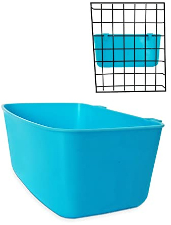 AMZSYLV 12 Pack Feeder Waterer Chicken 21 oz Food Water Cage Cups Rabbit Puppy Cat Hanging Feeding Dish Coop Bowl Watering Container Treats Drinker for Pigeon Bird Bath Basin Hamster Bed