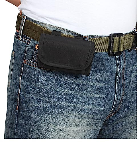 Sac Tactique De Taille De Balle De Fusil De Chasse, Organisateur De Munitions Molle avec 10 Supports De Coquille pour Le Calibre 12G, Polyester Noir 13.3cm*8.1cm