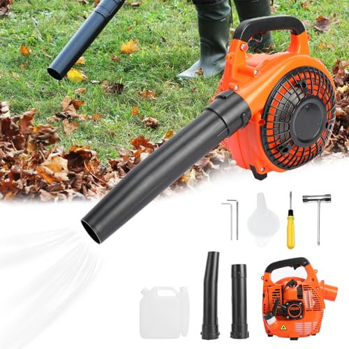 Shienfir 26cc Petrol Leaf Blower, 2-Stroke Leaf Blowers, Handheld Garden Blowers, Lightweight Leaf Blower For Garden Lawn Care, Patio, Blowing Leaves and Snow