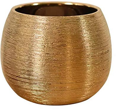 Tokiudeeir Ceramic Plant Pot Planter Unique Gold-Plated Flower Pot Succulent Flowerpot Flower Vase Plant Pot