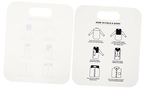 CHILDWEET Lot De 2 Planches à Plier Chemises en PP Compactes Légères pour Pliage Rapide Et Rangement Organisé, Plieuse Vêtements Pratique pour Maison Et Placards