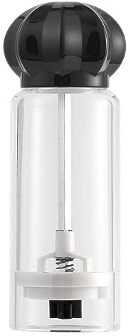 Molinillo de pimienta acrílico transparente, rellenable salero y pimienta con grosor ajustable – salero y pimienta transparente y recargable para sales, claveles y especias Bseid