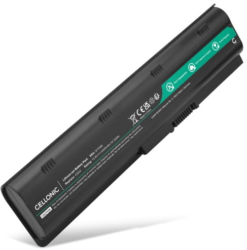 CELLONIC 1x Battery compatible with Compaq Presario CQ58, HP Envy 17-1000 | 1x, (4400mAh-10.8V-Lithium Ion), Laptop / Notebook Battery, for Compaq Presario CQ58, for HP Pavilion Dv3-4000