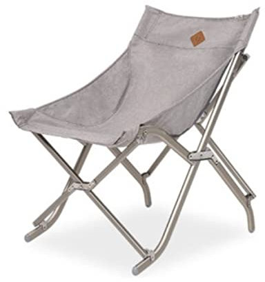 MOBAAK Campingstuhl Klappstuhl Tragbarer Ultraleichter Klappstuhl Für Den Außenbereich Von Campingstuhl-Sitzlast Oxford-Aluminiumstoff-Angelstuhl Strandstuhl Camping Stuhl (Color : Grey)