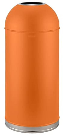 Suuim Bote de Basura para Exteriores Bote de Basura Grande Bote de Basura de Acero Inoxidable para Exteriores con Cubo Interior extraíble, Contenedor de Basura Comercial con Tapa Abierta, 48L/