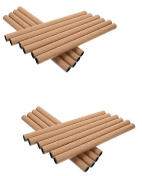 STOBOK 20stücke Versandhülsen Aus Kraftpapier Praktische Röhren Für Sicheren Transport Aufbewahrung Von Postern Kunstwerken Und Dokumenten