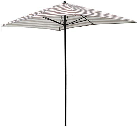 CGCSYZ 2 * 1,5 m Parasol rectangulaire à Rayures Parasol de Plage Petit Parasol d'extérieur Parapluie de Table de marché Pare-Soleil de Patio sans Base()