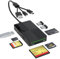 Memory Stick Duo pro Adapter - 8 in 1 SD/TF/MS/CF/XD Card Reader with Extra 3 USB Ports Supports Micro SD/SDHC/XD Picture Card USB C Lightning OTG Adapter Multi Memory Card Reader for Computer/iPhone