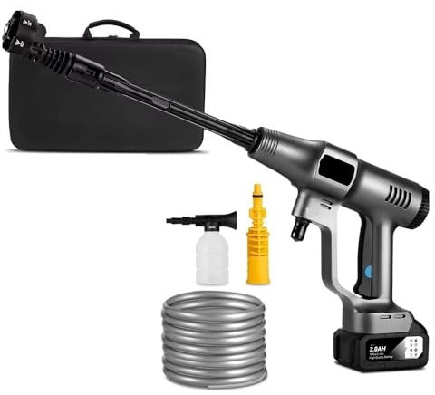 3500W 200Bar Brushless Elettrico Idropulitrice Cordless Efficiente Auto Giardino Pulizia Pistola a Spruzzo Strumento for Makita 18V Batteria(1x388vf Battery Set)