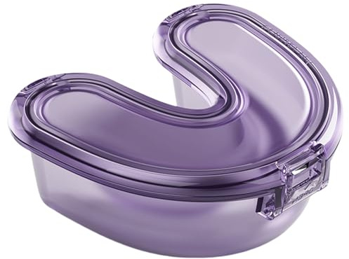 Appareil dentaire ergonomique organisé pour un rangement sûr et propre de l'orthèse et des protections pour les voyages ou la maison