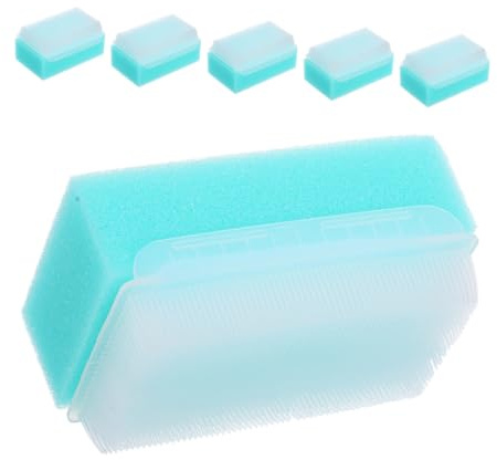CALLARON 6 Cepillos Sensoriales Suaves para Bebés, de Esponja y Plástico, para Masaje y Relajación
