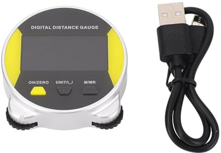 TAIZhiChen Mètre Ruban électronique, Règle Roulante Intelligente, Appareil de Mesure Longue Distance de Haute Précision avec Affichage, Outil de Mesure pour Surf, Jaune