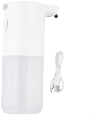 Bebykilemi Distributeur automatique de savon moussant sans contact avec capteur, montage mural ou comptoir compatible avec salle de bain, cuisine, désinfectant pour les mains (pulvérisateur) 400 ml